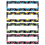 TREND Bold Strokes Circles Desk Toppers Nameplates Variety Pack, 9.5" x 2.88", 32 Per Pack, 6 Packs (T-69956-6)