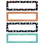 TREND I ♥ Metal™ Dots & Embossed Desk Toppers® Nameplates Variety Pack, 2.875" x 9.5", 32 Per Pack, 6 Packs (T-69960-6)