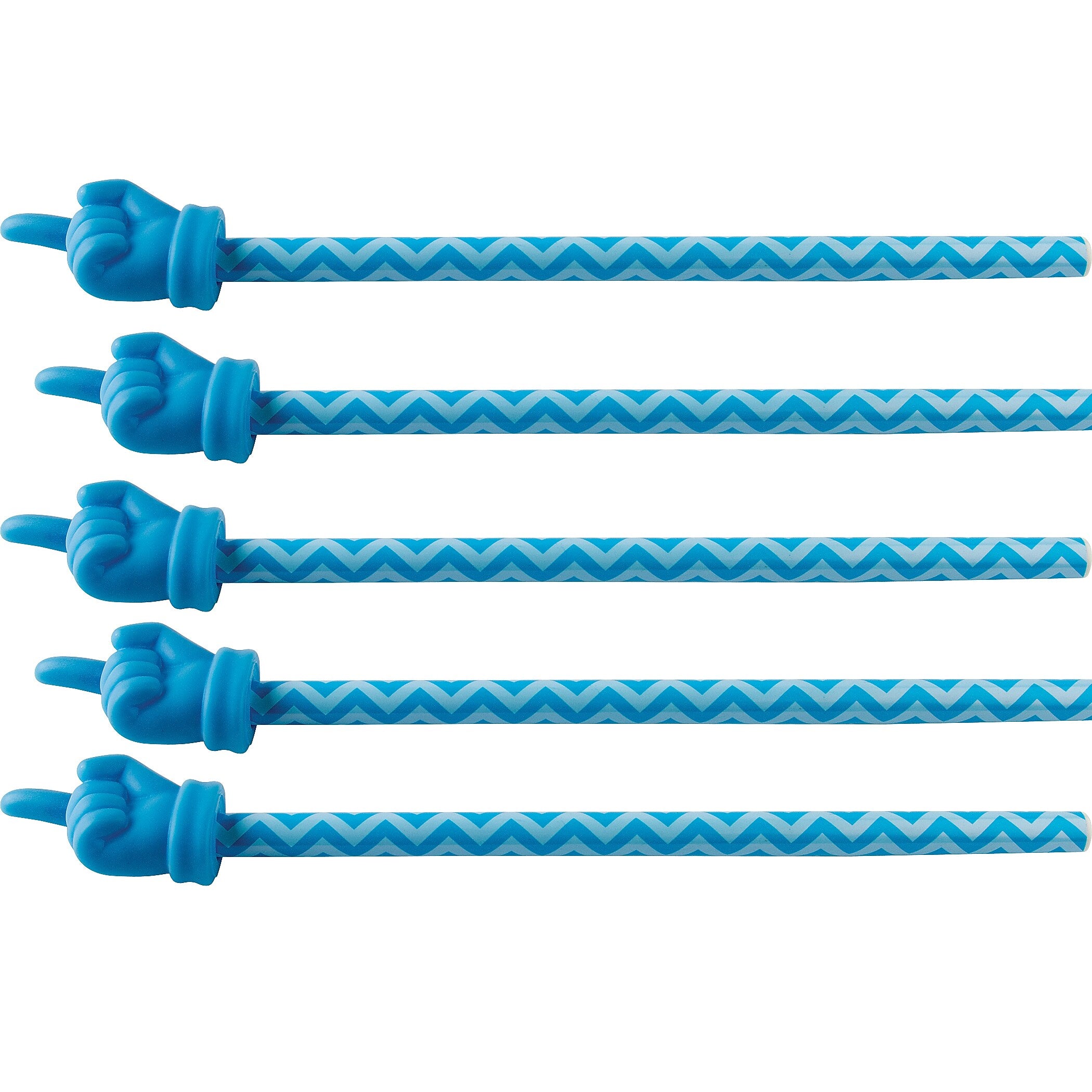 Teacher Created Resources Aqua Chevron Hand Pointer, Pack of 5 (TCR20676-5)