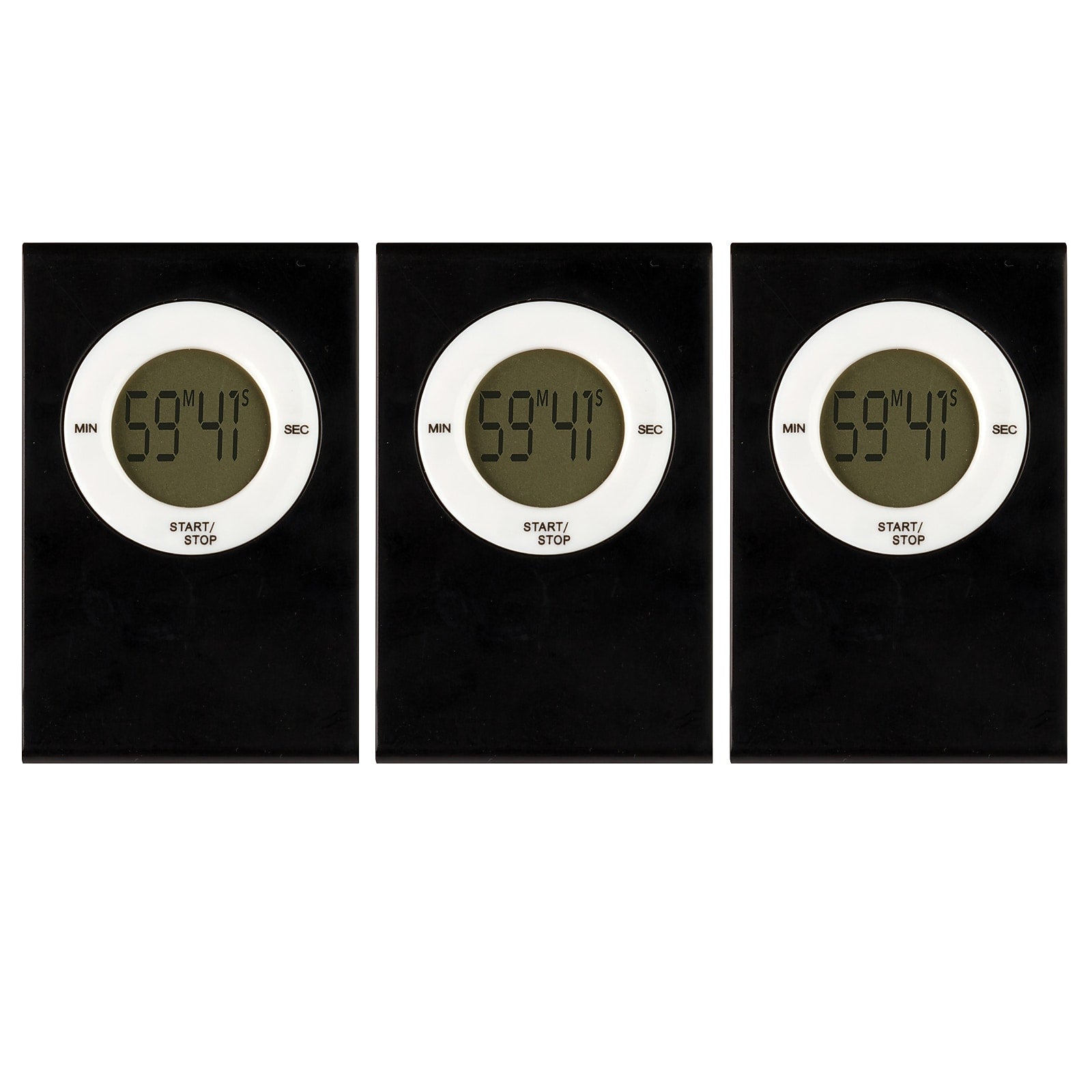 Teacher Created Resources Magnetic Digital Timer, Black, Pack of 3 (TCR20717-3)