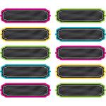 Teacher Created Resources Chalkboard Brights Labels, 5.25" x 1.5", 30 Per Pack, 3 Packs (TCR20871-3)