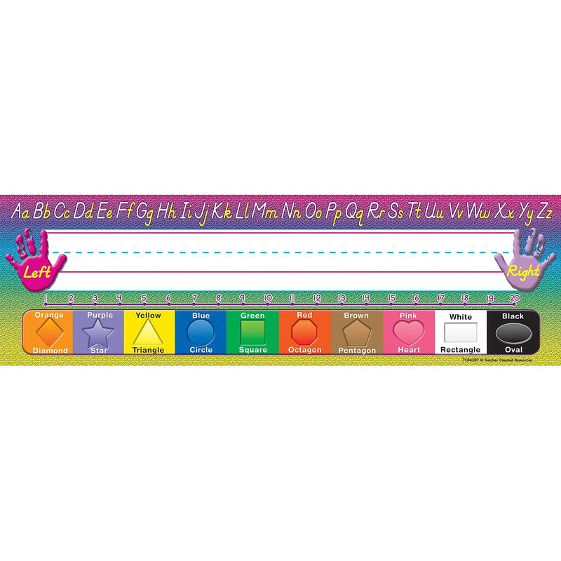 Teacher Created Resources Modern Printing Flat Nameplates, 3.5" x 11.5", 36 Per Pack, 6 Packs (TCR4307-6)