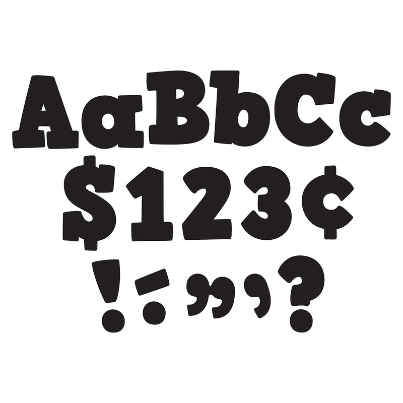 Teacher Created Resources 4" Bold Letters Combo Pack, Black, 230 Characters/Pack, 3 Packs (TCR5822-3)