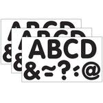 Teacher Created Resources 2" Magnetic Classic Letters, Black, 87 Pieces/Pack, 3 Packs (TCR77188-3)