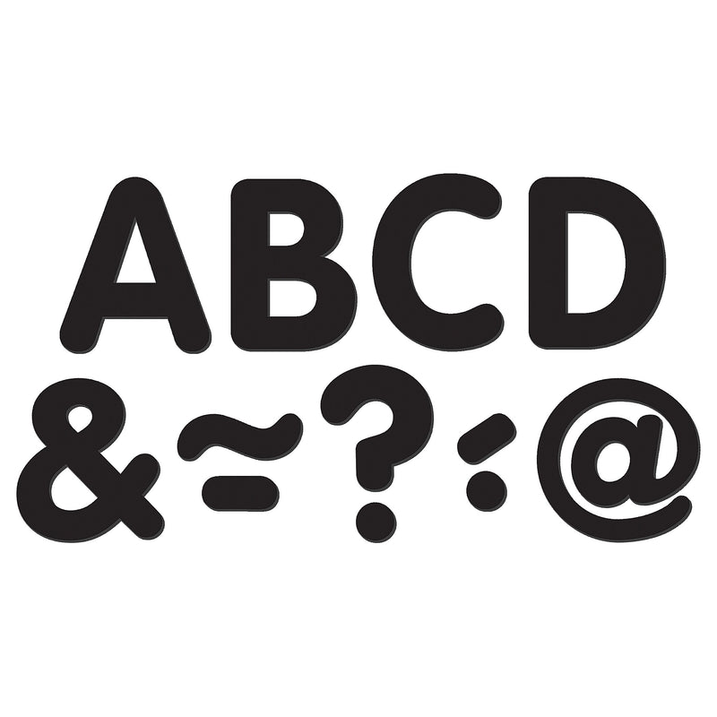 Teacher Created Resources 2" Magnetic Classic Letters, Black, 87 Pieces/Pack, 3 Packs (TCR77188-3)