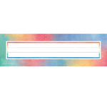 Teacher Created Resources Watercolor Nameplates, 3.5" x 11.5", 36 Per Pack, 6 Packs (TCR8969-6)