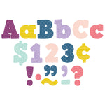 Teacher Created Resources Oh Happy Day 4" Bold Block Letters, Assorted Colors, 230 Characters/Pack, 3 Packs (TCR9037-3)