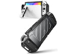 SUPCASE Unicorn Beetle PRO Dockable Grip Case for Nintendo Switch OLED, Clear/Black (SUP-Switch2021-UBPro-Frost/Black)