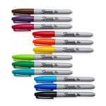 Sharpie Permanent Marker, Fine Tip, Assorted, 12/Pack (30075/30072)