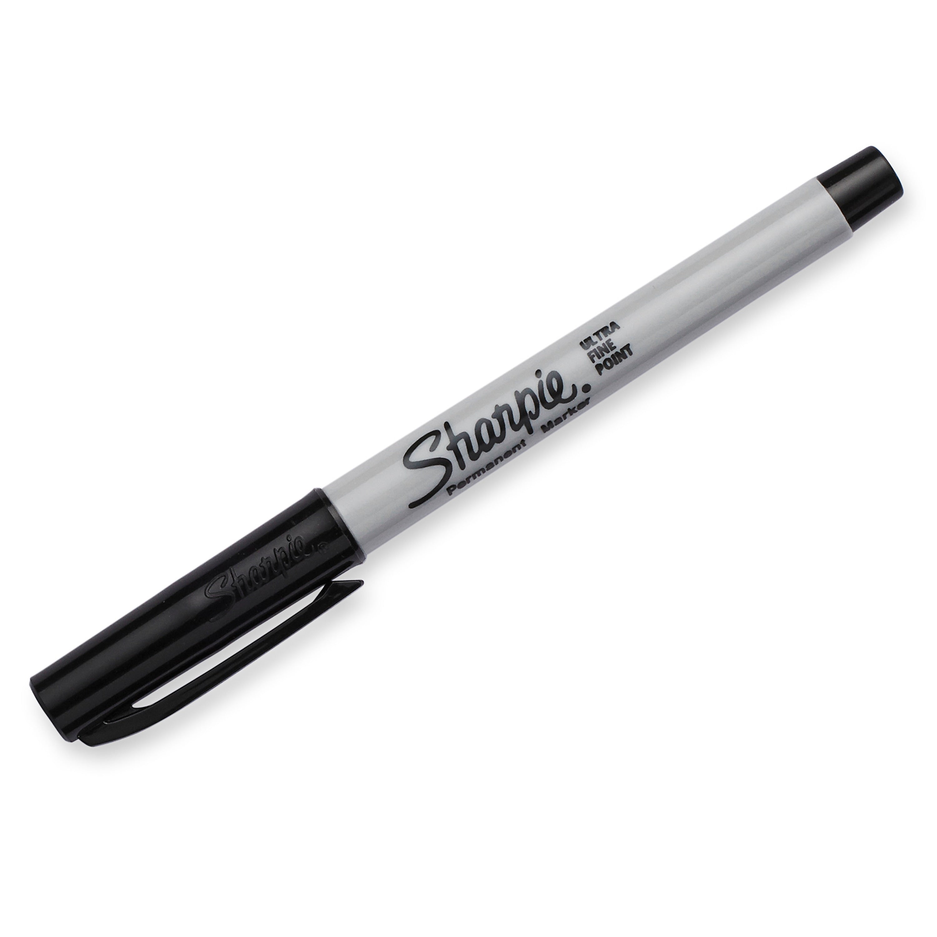 Sharpie Permanent Marker, Ultra Fine Tip, Black, 12/Pack (37001)