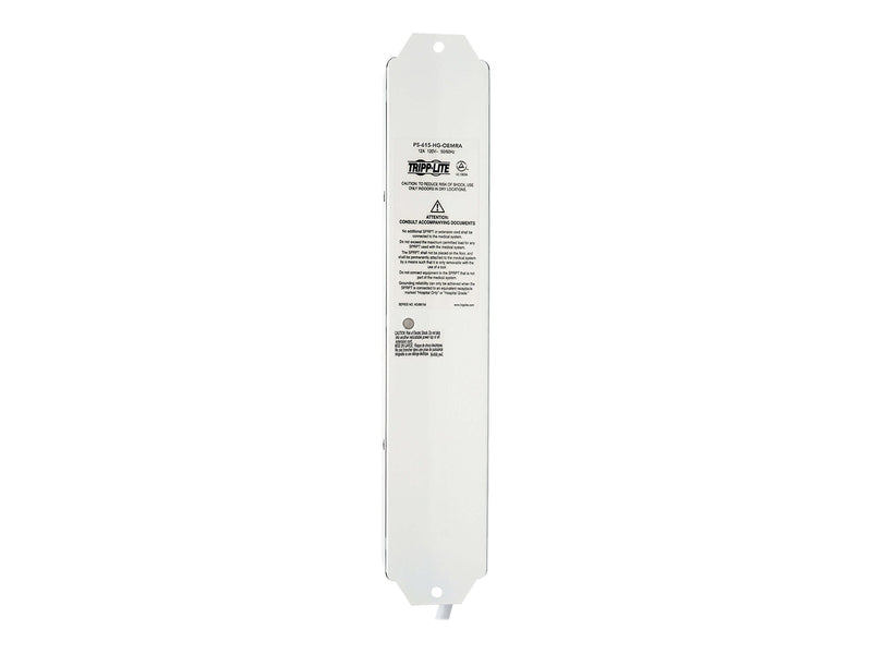 Tripp Lite Safe IT 6 Outlet Power Strip, 15', White (PS-615-HG-OEMRA)