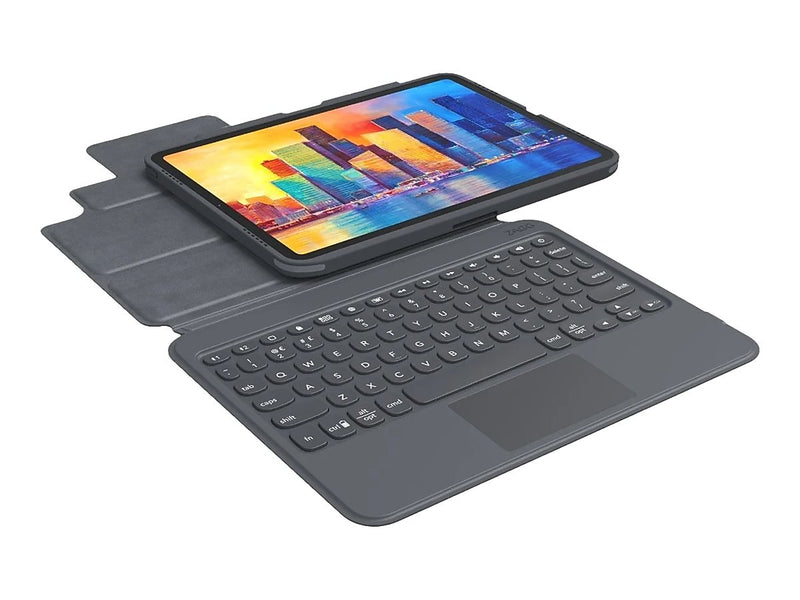 ZAGG Pro Keys Polycarbonate Keyboard Case & Folio for 10.2" iPad, Gray (103407640)