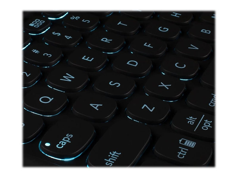 ZAGG Pro Keys Polycarbonate Keyboard Case & Folio for 10.2" iPad, Gray (103407640)