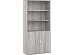 Bush Business Furniture Studio A 73"H 5-Shelf Bookcase with Adjustable Shelves, Platinum Gray Laminated Wood (STA010PG)