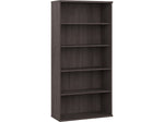 Bush Business Furniture Studio A 73"H 5-Shelf Bookcase with Adjustable Shelves, Storm Gray Laminated Wood (SDB7236SG-Z)