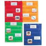 Learning Resources Magnetic 5-Pocket Chart Squares, 17" x 14", 4/Pack (LER2384)