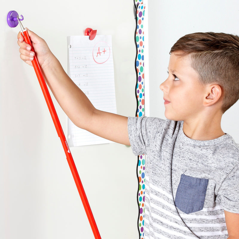 Learning Resources Super Strong Magnetic Clips and Hooks, Assorted Colors, 6/Pack (LER2691)
