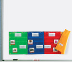 Learning Resources Magnetic 5-Pocket Chart Squares, 17" x 14", 4/Pack (LER2384)