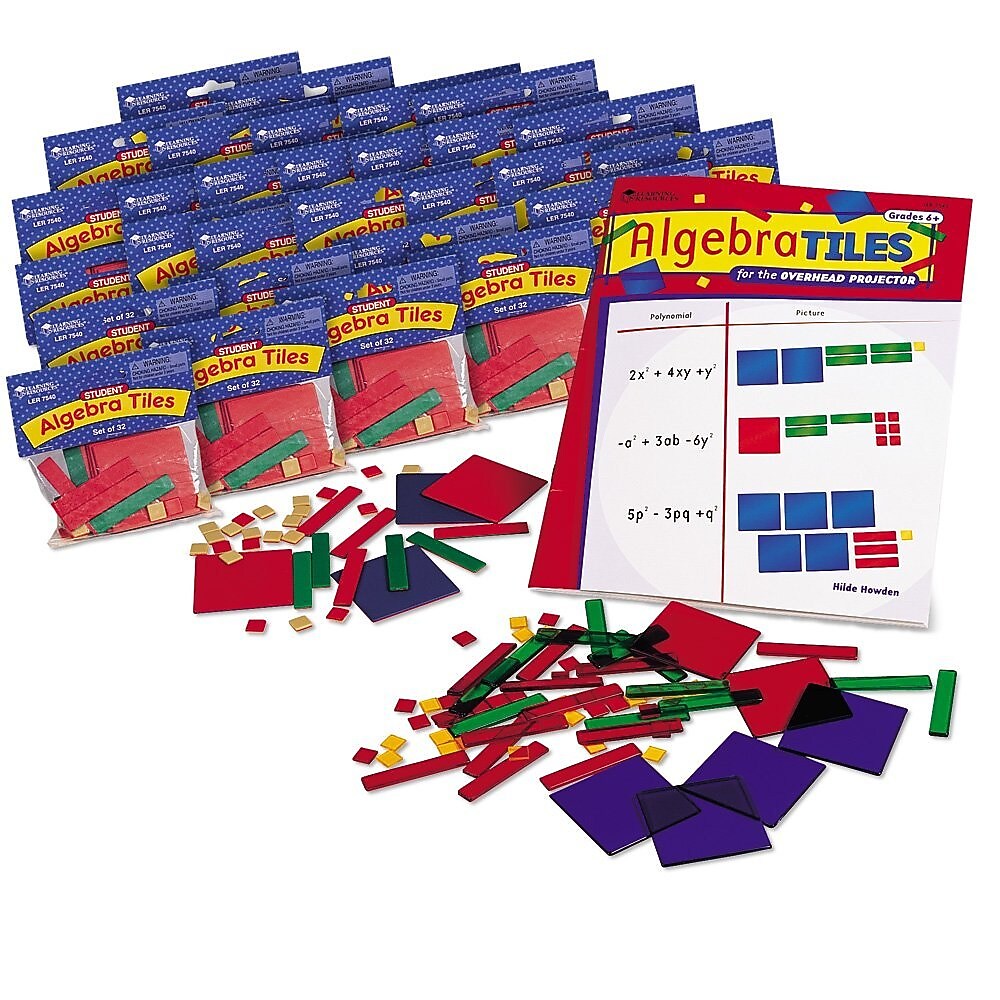 Learning Resources Algebra Tile Class Sets, 30/Set (LER7547)
