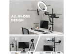 Mount-It! All-in-One Adjustable Studio Camera Setup Single Mount, Up to 32", Black (MI-481)