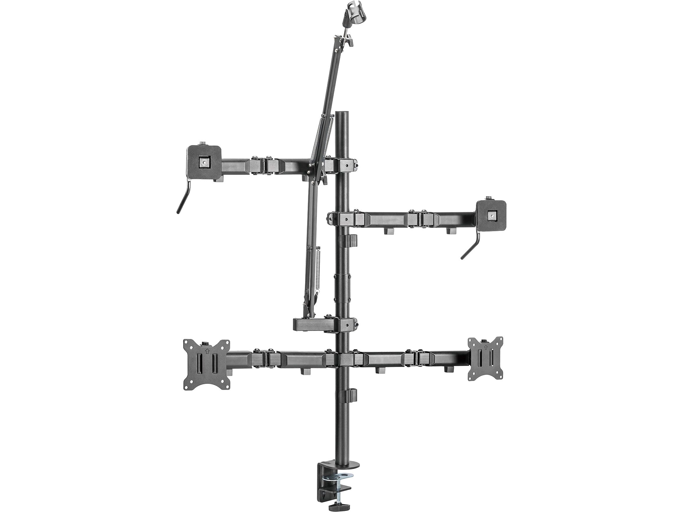 Mount-It! All-in-One Adjustable Studio Camera Setup Dual Mount, Up to 32", Black (MI-482)