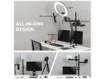 Mount-It! All-in-One Adjustable Studio Camera Setup Dual Mount, Up to 32", Black (MI-482)