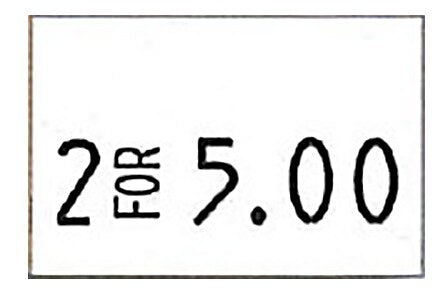 Garvey® 14000 Labels/Sleeve 12 mm x 18 mm Blank Labels, (1812-0300)