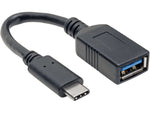 Tripp Lite USB C to USB C Adapter Cable, Male to Female, Black (U428-C6N-F)