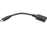 Tripp Lite USB C to USB C Adapter Cable, Male to Female, Black (U428-C6N-F)
