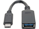 Tripp Lite USB C to USB C Adapter Cable, Male to Female, Black (U428-C6N-F)