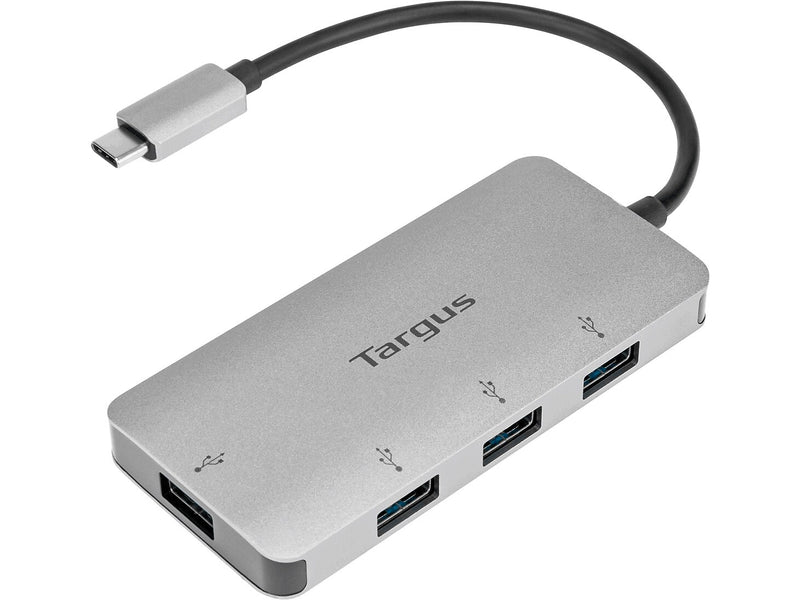 Targus 4-Port USB-C Hub, Silver (ACH226BT)
