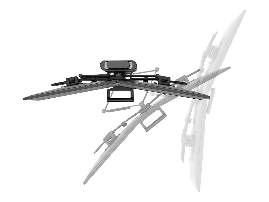Ergotron TRACE Dual Adjustable Mounting Kit, Up to 27" Monitor, Matte Black (45-631-224)