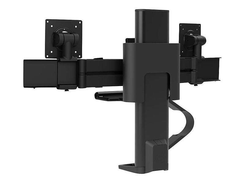 Ergotron TRACE Dual Adjustable Mounting Kit, Up to 27" Monitor, Matte Black (45-631-224)