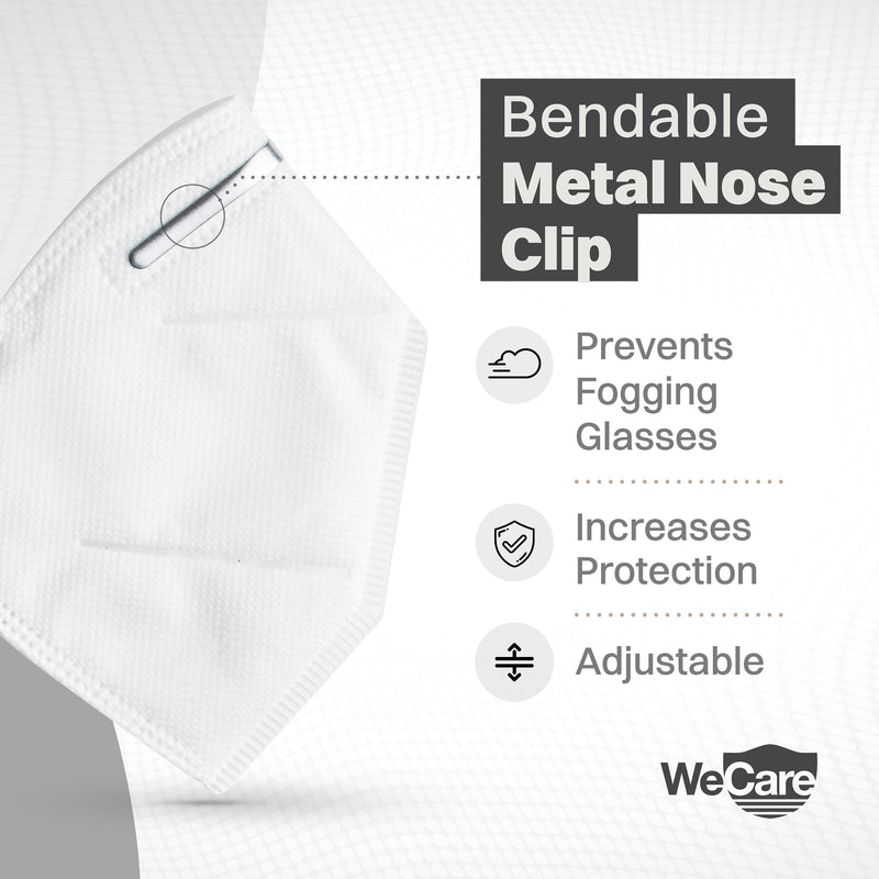WeCare KN95 Disposable Face Mask, Adult, White, 20/Pack (WMN100002)