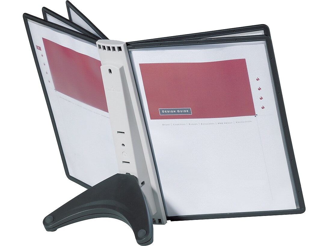 Durable Sherpa SoHo Document Holder, 8.5" x 11", Vertical, Black Plastic (555001)