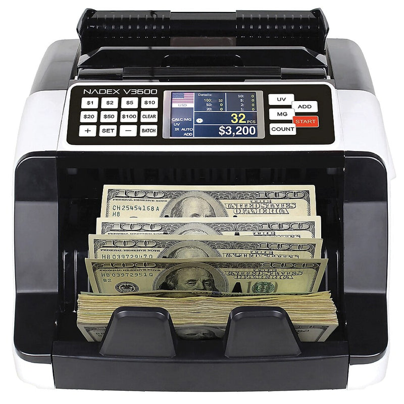 Nadex Coins V3600 Money Counter and Counterfeit Detector (NCC1-1140)