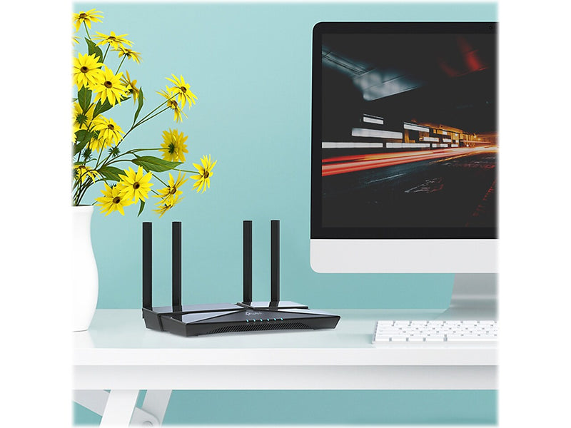 TP-LINK Archer AX1500 Dual Band MU-MIMO Gaming Router, Black (ARCHER AX1500)