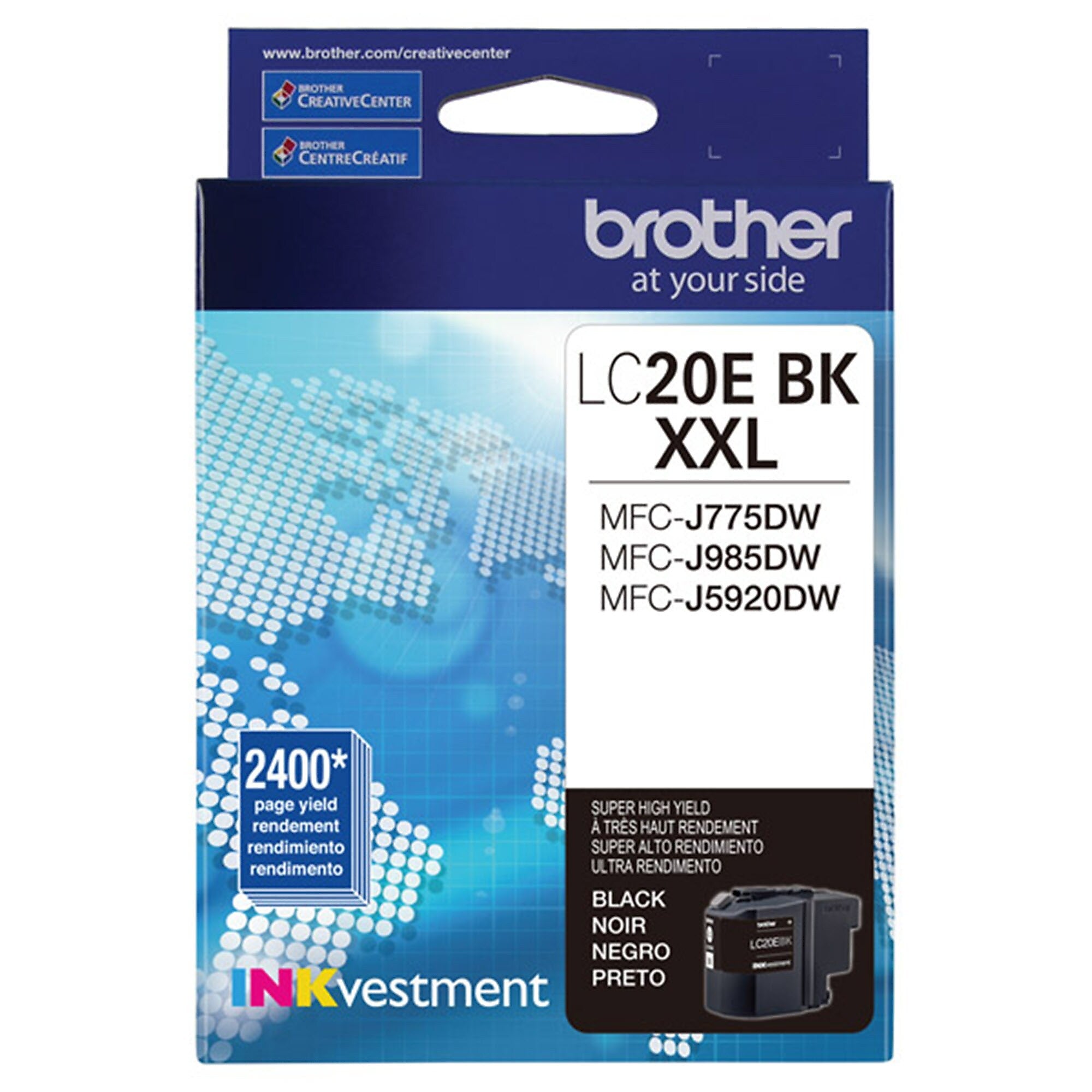 Brother LC20EBK Black Extra High Yield Ink Cartridge (LC20EBK)