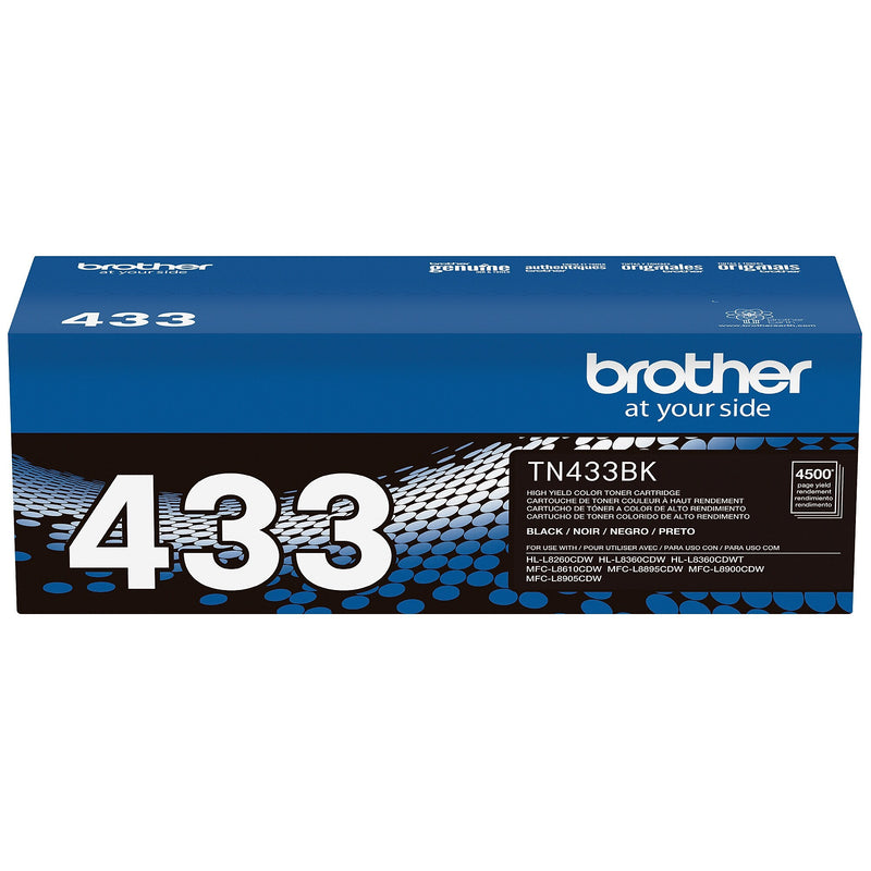 Brother TN433 Black High Yield Toner Cartridge (TN433BK)