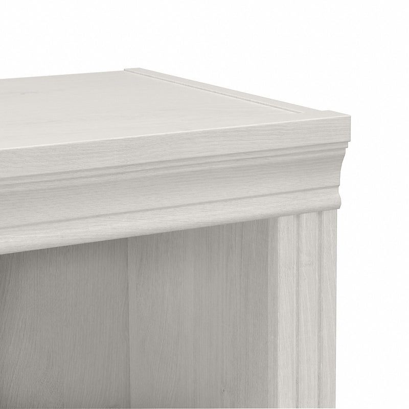 Bush Furniture Saratoga 72"H 5-Shelf Bookcase with Adjustable Shelves, Linen White Oak Laminate (W1645C-03)