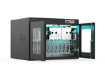 ChargeTech UV Clean & Charge 2.0 Lockable 10-Unit Laptop Storage Cabinet, Black Steel (CT-300107SS)