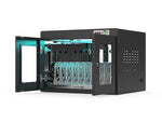 ChargeTech UV Clean & Charge 2.0 Lockable 10-Unit Laptop Storage Cabinet, Black Steel (CT-300107SS)
