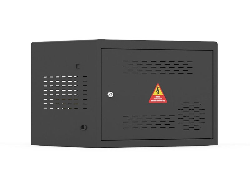 ChargeTech UV Clean & Charge 2.0 Lockable 10-Unit Laptop Storage Cabinet, Black Steel (CT-300107SS)