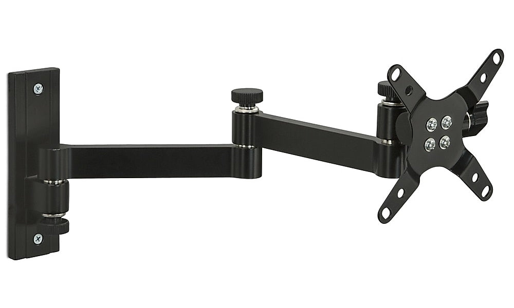 Mount-It! Full-Motion Single Monitor Wall Arm Mount, Up to 30", Black (MI-404)