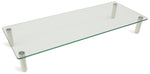Mount-It! Glass Monitor & Laptop Desk Riser, Supports up to 44 lbs., Clear (MI-7263)