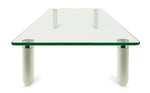 Mount-It! Glass Monitor & Laptop Desk Riser, Supports up to 44 lbs., Clear (MI-7263)