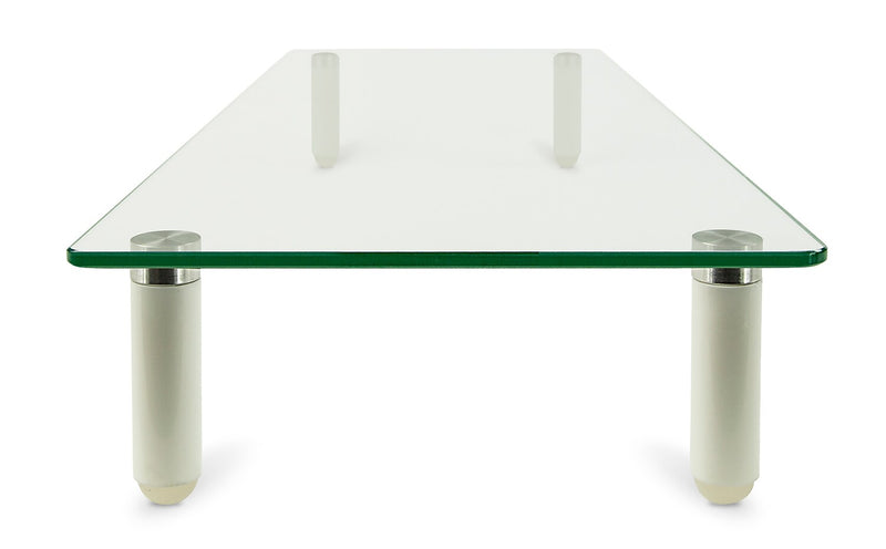 Mount-It! Glass Monitor & Laptop Desk Riser, Supports up to 44 lbs., Clear (MI-7263)