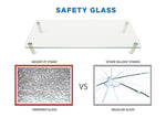 Mount-It! Glass Monitor & Laptop Desk Riser, Supports up to 44 lbs., Clear (MI-7263)