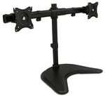 Mount-It! Adjustable Dual Monitor Freestanding Desk Stand, Up to 27", Black (MI-1781)