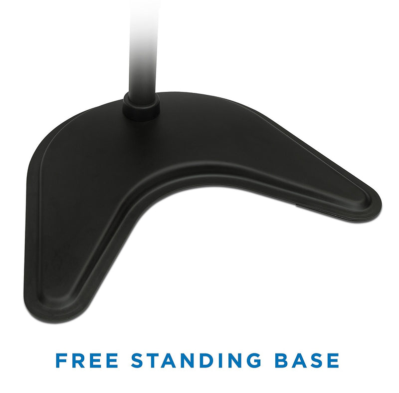 Mount-It! Adjustable Dual Monitor Freestanding Desk Stand, Up to 27", Black (MI-1781)